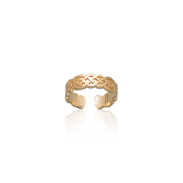 Celtic Knotwork Gold Vermeil Toe Ring VTR605 - Jewelry
